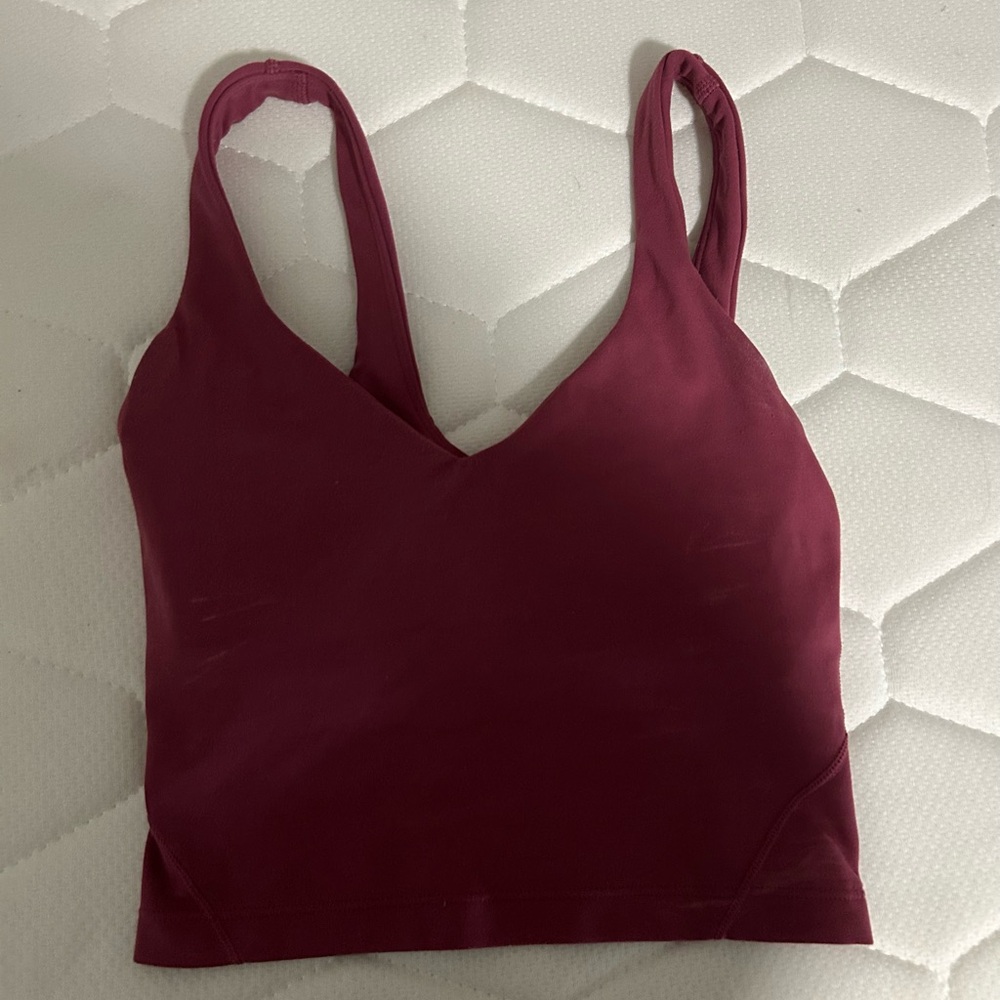 Women's Burgundy lululemon align tank